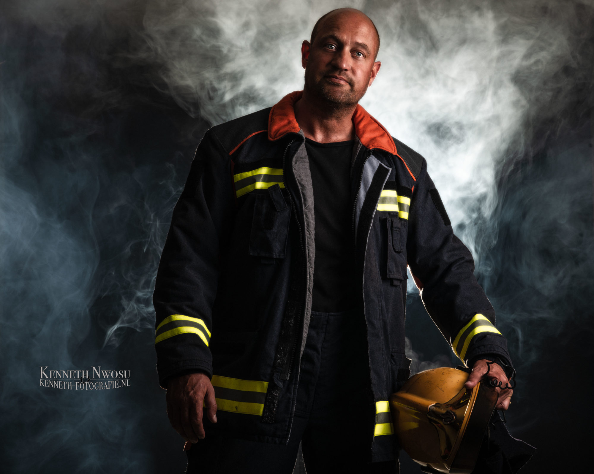 brandweerman fotoshoot